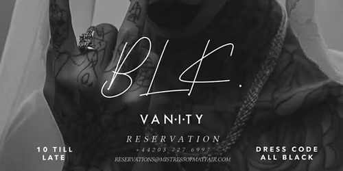 BLK x VANITY HALLOWEEN SPECIAL