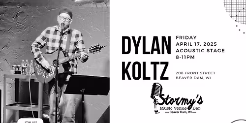 \ud83c\udfb6 Dylan Koltz Live Music at Stormy's! \ud83c\udfb6