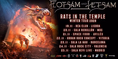 Flotsam and Jetsam - Sala La Nau (Barcelona)
