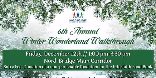 6th Annual Winter Wonderland Walk Through!