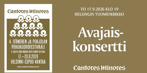 4. It\u00e4meren ja Pohjolan poikakuorofestivaali: AVAJAISKONSERTTI