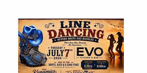 Line Dancing at EVO Kitchen and Bar Hosted by DJ Monarch