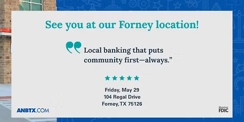 Customer Appreciation Day - ANBTX Forney