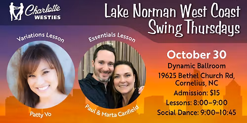 Lake Norman West Coast Swing Thursday