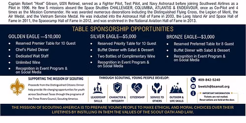 42nd Annual Distinguished Citizens Dinner - Honoring Golden Pass LNG