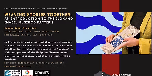 Weaving Stories Together: An Intro to the Ilokano Inabel Kusikus Pattern
