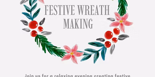Festive wreath making