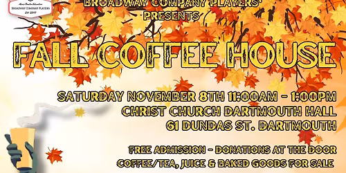 Fall Coffee House Fundraiser