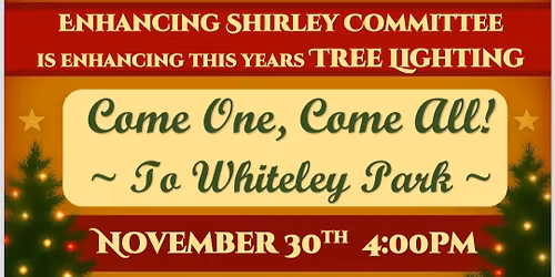 Shirley Christmas tree lighting 