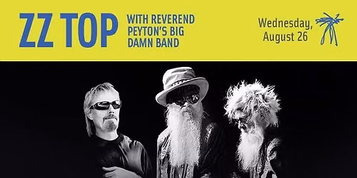ZZ Top with Rev. Peyton\u2019s Big Damn Band - The Frederik Meijer Gardens Amphitheater, Grand Rapids, MI
