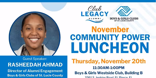 November Community Power Luncheon