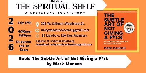The Spiritual Book Club: The Subtle Art of Not Giving a F*ck