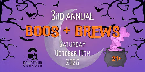 Downtown Oshkosh Boos + Brews 2026