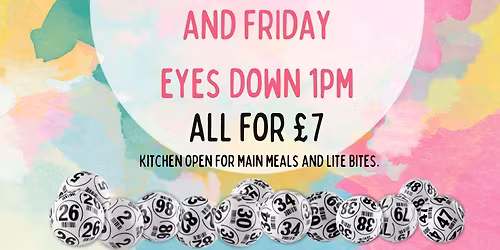 Afternoon Bingo - Wednesdays 1pm