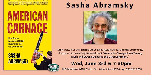 KZFR presents Sasha Abramsky