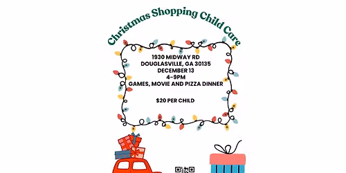 Childcare while you shop \/ Christmas cookies\/ gift wrapping