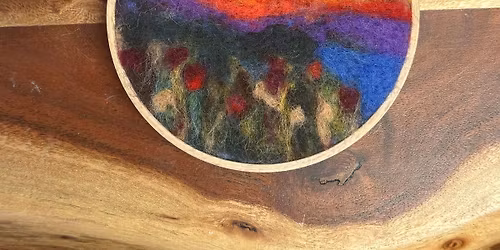 Mother's Day Sunset Needle Felt Painting Playshop
