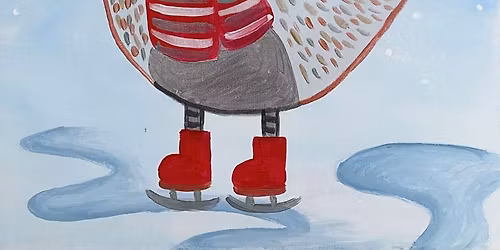 Paint and Sip: Ice Skating Cutie