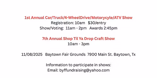 1st Annual Car Show \/ 7th Annual Craft Show