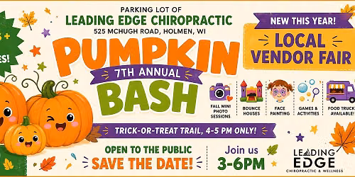 7th Annual Pumpkin Bash - Leading Edge Chiropractic