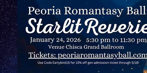 Peoria Romantasy Ball: Starlit Reverie  (Hosted by Peoria Book Rack)