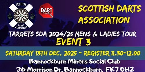 SDA 2025/26 Mens & Ladies Tour Event 3