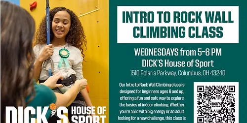 Dick's House of Sport - Intro to Rock Wall Climbing Class