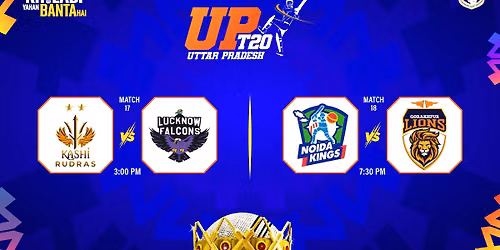 UPT20 2026: Match 17 - Kashi Rudras vs Lucknow Falcons