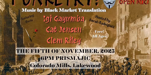 Punketry at Prismajic! 3 Features + Open Mic in a Speakeasy!