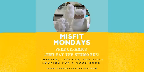 FREE Ceramics: Misfit Monday at The Pottery Shop