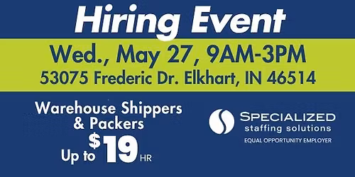 BBU Elkhart Hiring Event