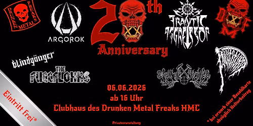 Drunken Metal Freaks HMC - 20th Anniversary Party