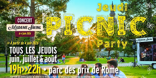 Jeudi PICNIC party \u2013 \u00c9DITION 2026
