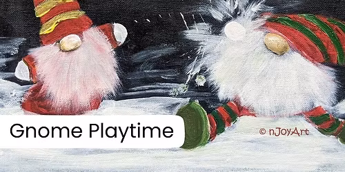 nJoyArt CANVAS & CHRISTMAS @ Waterside, Draycote Water, Rugby - Gnome Playtime