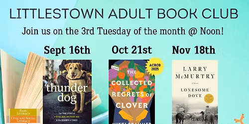 Littlestown Adult Book Club (Fall 2025)