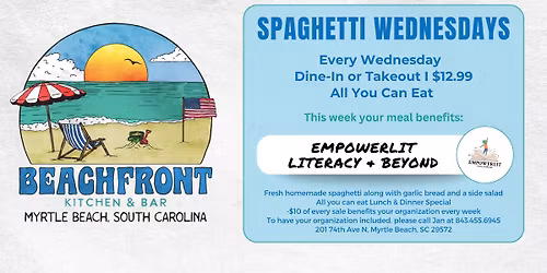 Spaghetti Wednesday ft. EmpowerLit Literacy & Beyond
