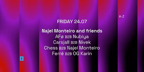 24.07 TOFFLER Presents Najel Monteiro and friends