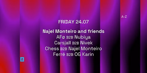 24.07 TOFFLER Presents Najel Monteiro and friends
