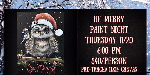 Be Merry Paint Night