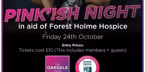 Pink'ish Tribute Night in aid of Forest Holme Hospice