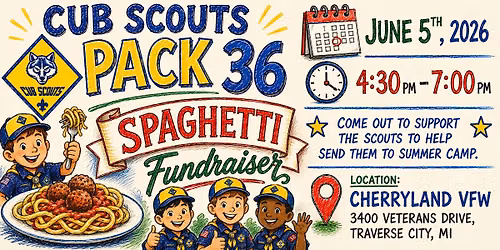 Cub Scouts Pack 36 Spaghetti Fundraiser