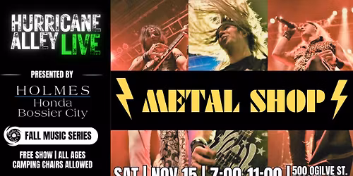 Hurricane Alley LIVE Presents: Metal Shop
