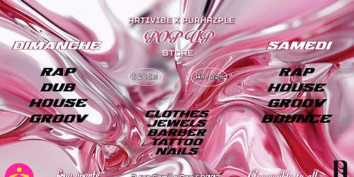 \ud83d\udc40POP UP STORE\ud83d\udc40 Artivibe x Purhazple