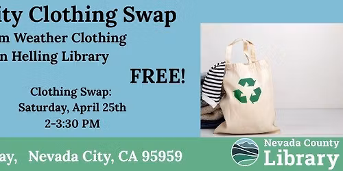Warm Weather Community Clothing Swap for Adults