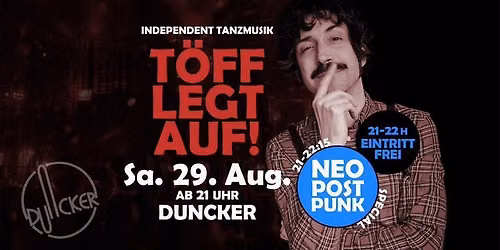 T\u00f6ff legt auf: Independent Tanzmusik im Duncker