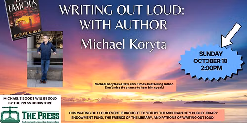 Writing Out Loud: Bestselling Author Michael Koryta