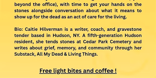 Gravestone Tending as Community Care with Caitie Hilverman
