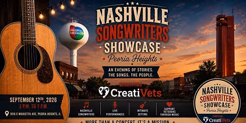 Nashville Songwriter Showcase Benefitting CreatiVets