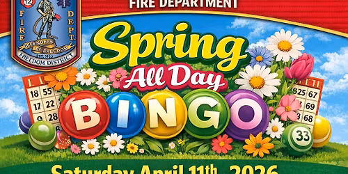 SFDFD Spring 2026 All Day Bingo