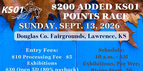 KS01 Sept. 26 Points Race